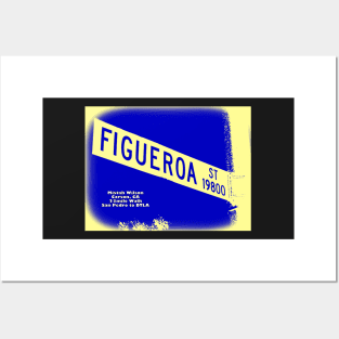 Figueroa Street "Bleu Creme", Carson, California by Mistah Wilson Posters and Art